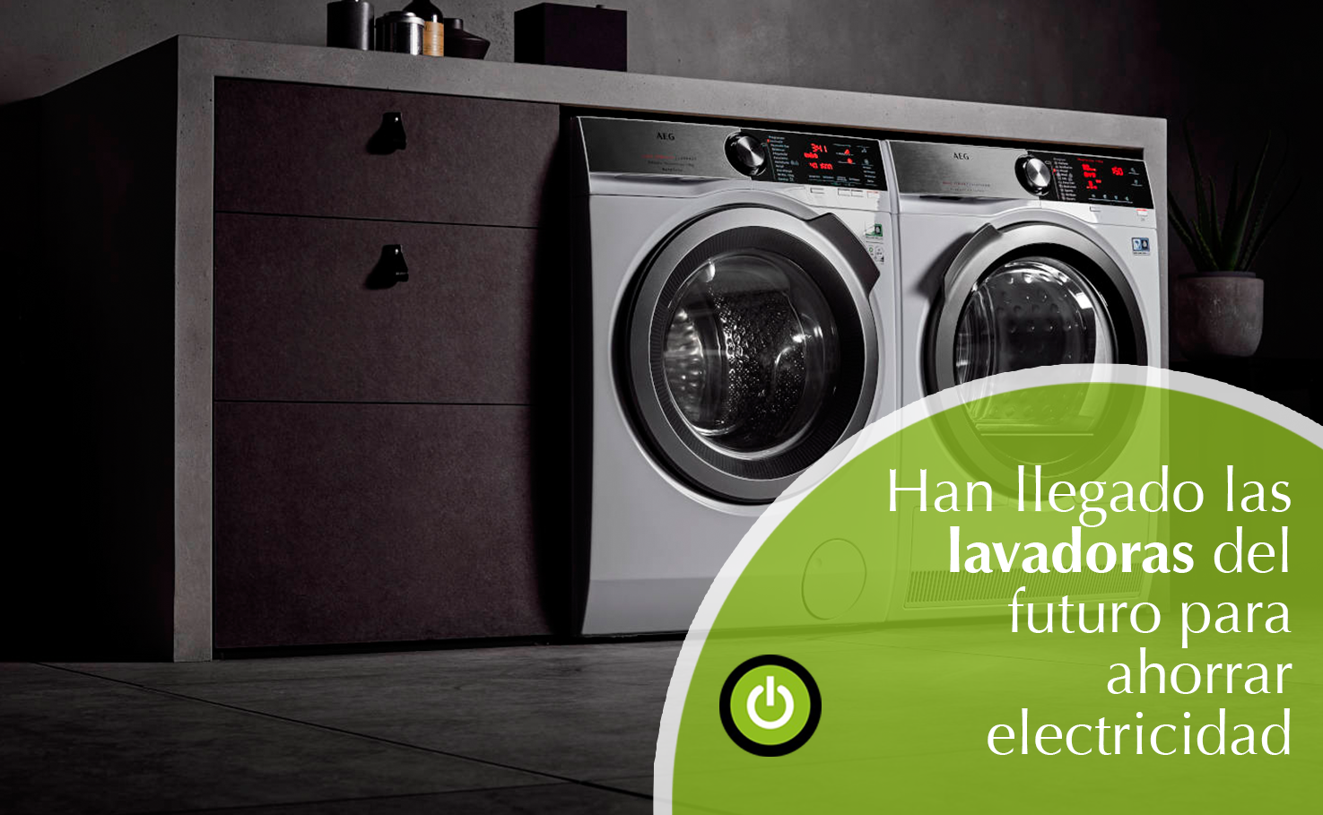 Reducir la huella de carbono y ahorrar electricidad con tu lavadora